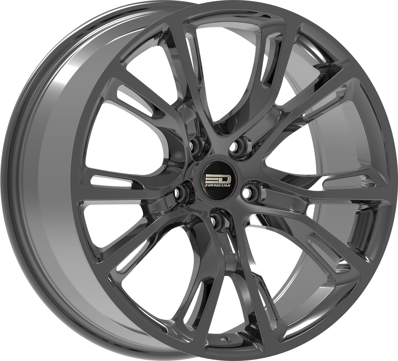Euro Design SRT - EFS Hyper Black 20x9 +34 5x100|5x105|5x110|5x112|5x115|5x118|5x108|5x114.3|5x98mm 72.6mm - Wheelwiz