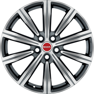 MAK Birmingham Gunmetal w/ Mirror Face 20x8.5 +45 5x108mm 63.4mm