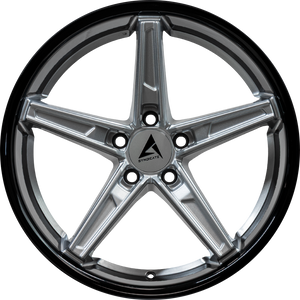 Armed Wheels Don Gloss Silver Face + Gloss Black Lip 19x9.5 +38 5x113mm 74.1mm - Wheelwiz