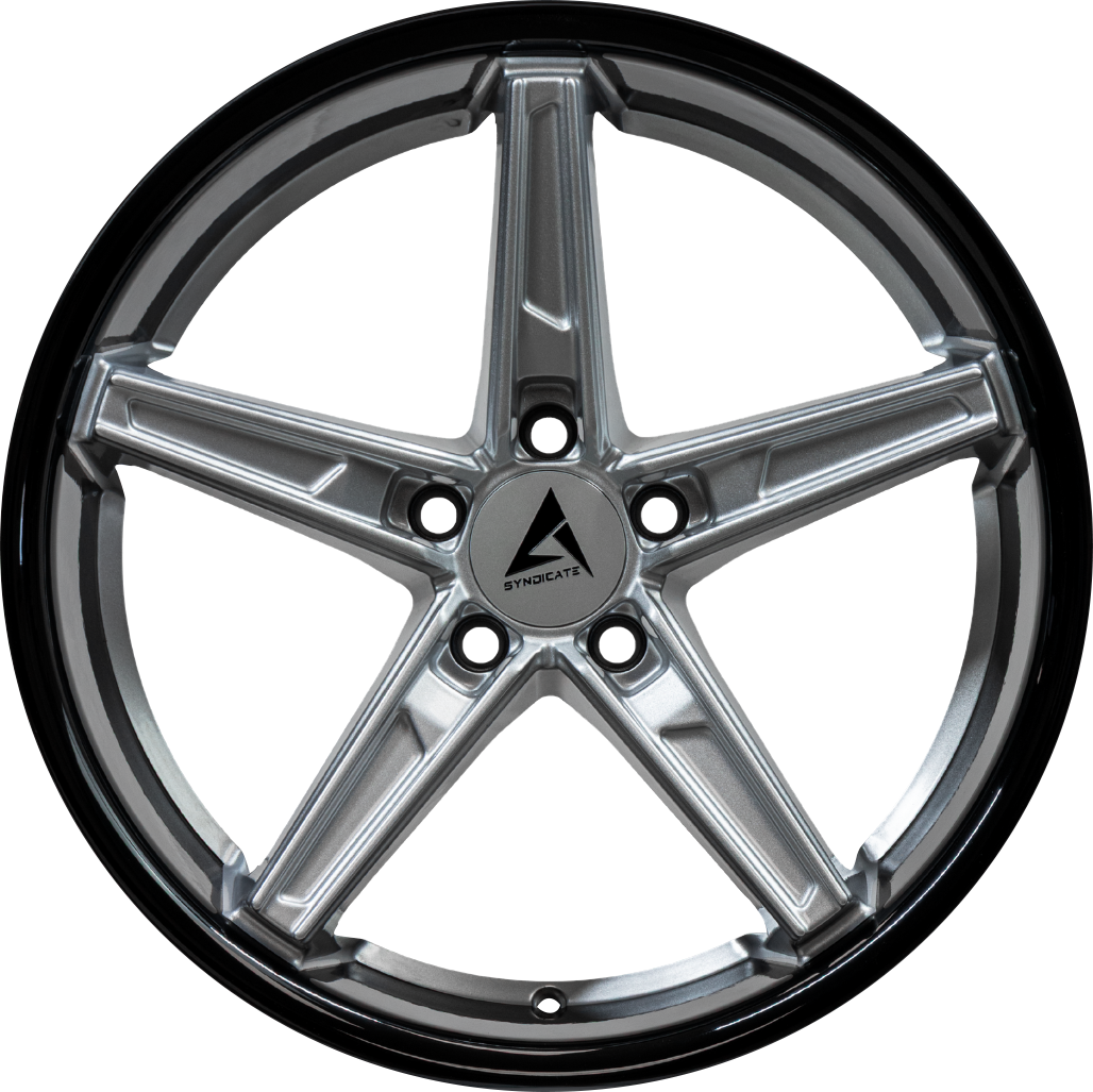 Armed Wheels Don Gloss Silver Face + Gloss Black Lip 20x10.5 +38 5x113mm 74.1mm - Wheelwiz