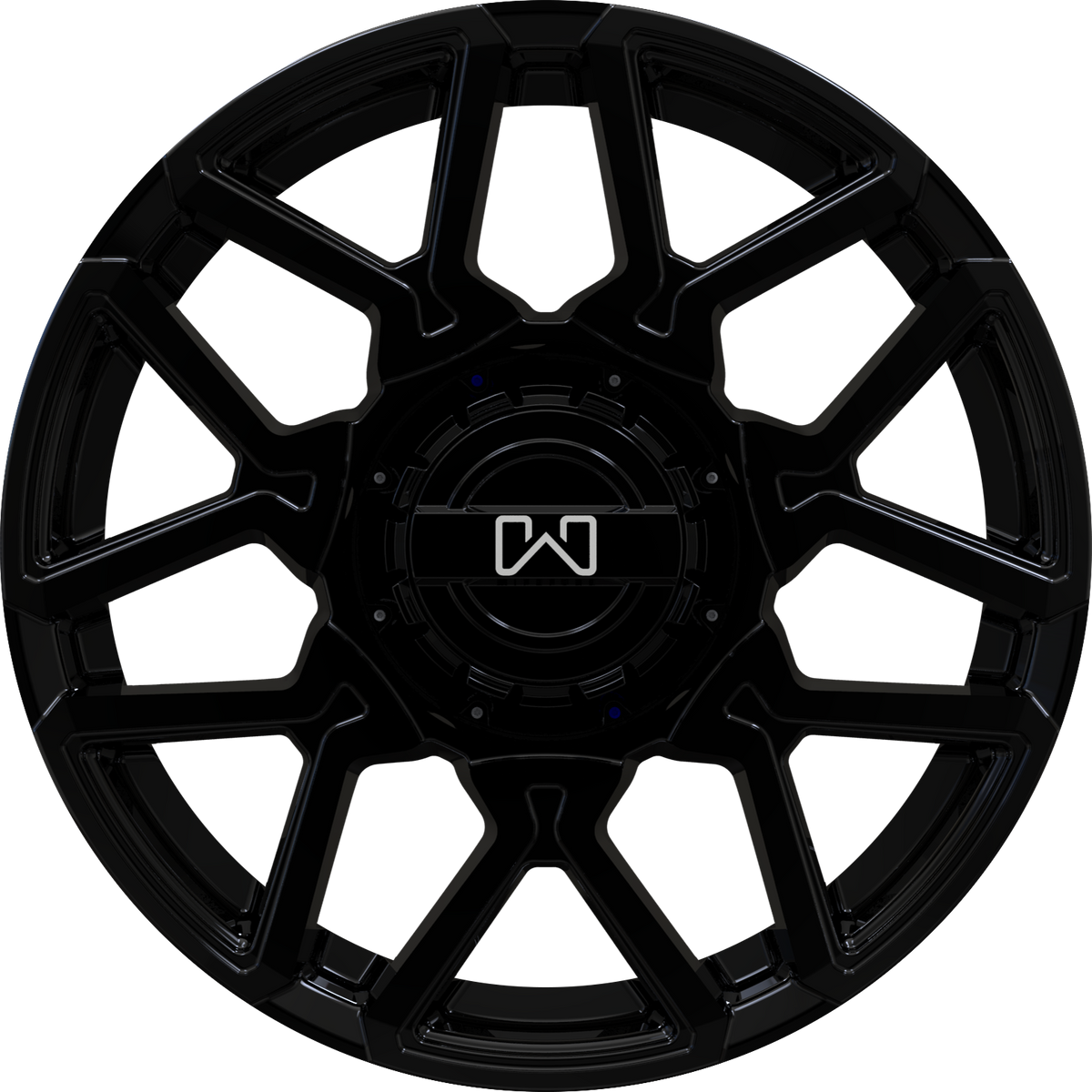 Wildland Cyclone Gloss Black 20x8.5 +35 5x100|5x105|5x110|5x112|5x115|5x118|5x108|5x114.3|5x98mm 72.6mm - Wheelwiz