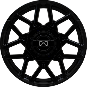 Wildland Cyclone Gloss Black 17x8 +35 5x110|5x115mm 70.3mm - Wheelwiz