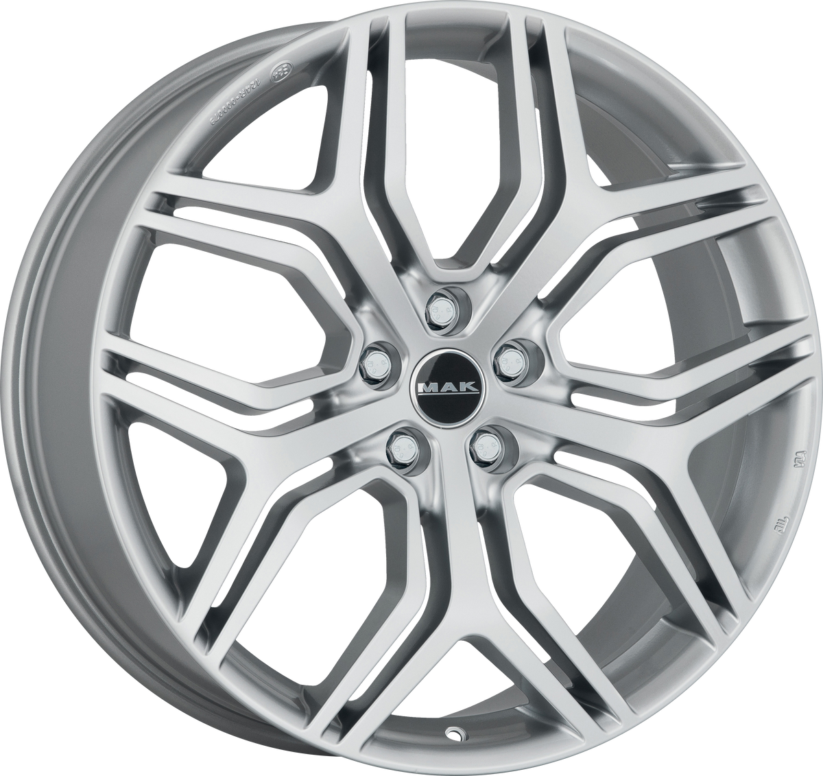 MAK KINGDOM Silver 22x9.5 +49 5x120mm 72.6mm - Wheelwiz