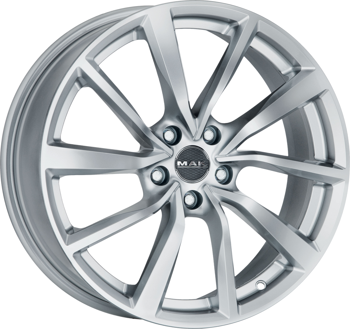 MAK PANORAMA Silver 17x7 +45 5x108mm 72mm - Wheelwiz