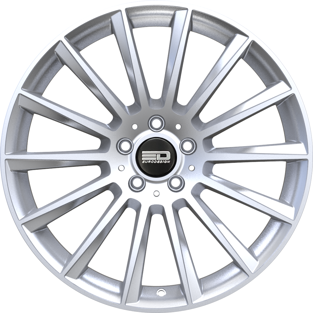 Euro Design Sacco - EFS Silver 18x7.5 +35 5x100|5x105|5x110|5x112|5x115|5x118|5x108|5x114.3|5x98mm 72.6mm - WheelWiz