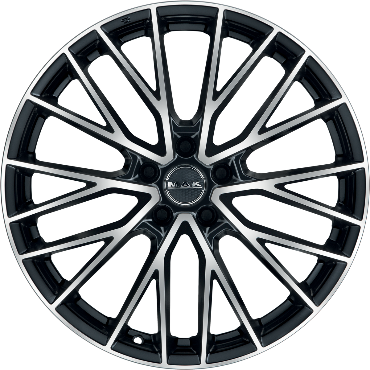 MAK Speciale Black Mirror 23x10 +28 5x130mm 71.6mm - Wheelwiz