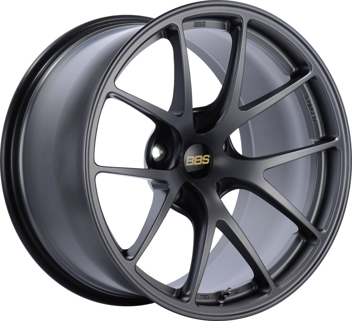 BBS RI-A 18x10.5 +22 5x120 PFS MATTE GRAPHITE - Wheelwiz