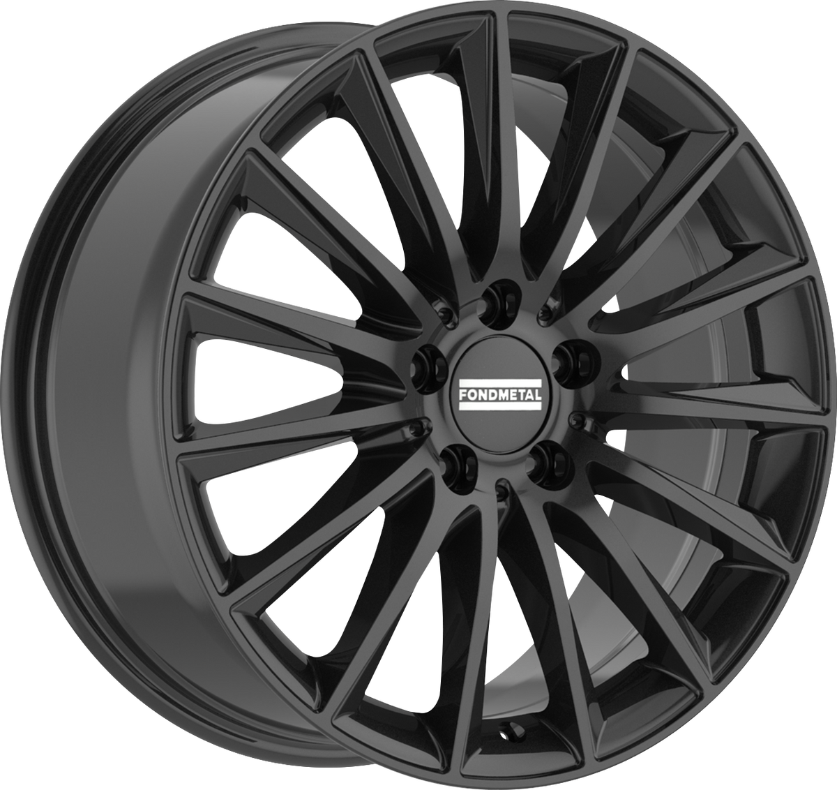 Fondmetal Aidon Gloss Black 19x8 +38 5x112mm 66.5mm - Wheelwiz