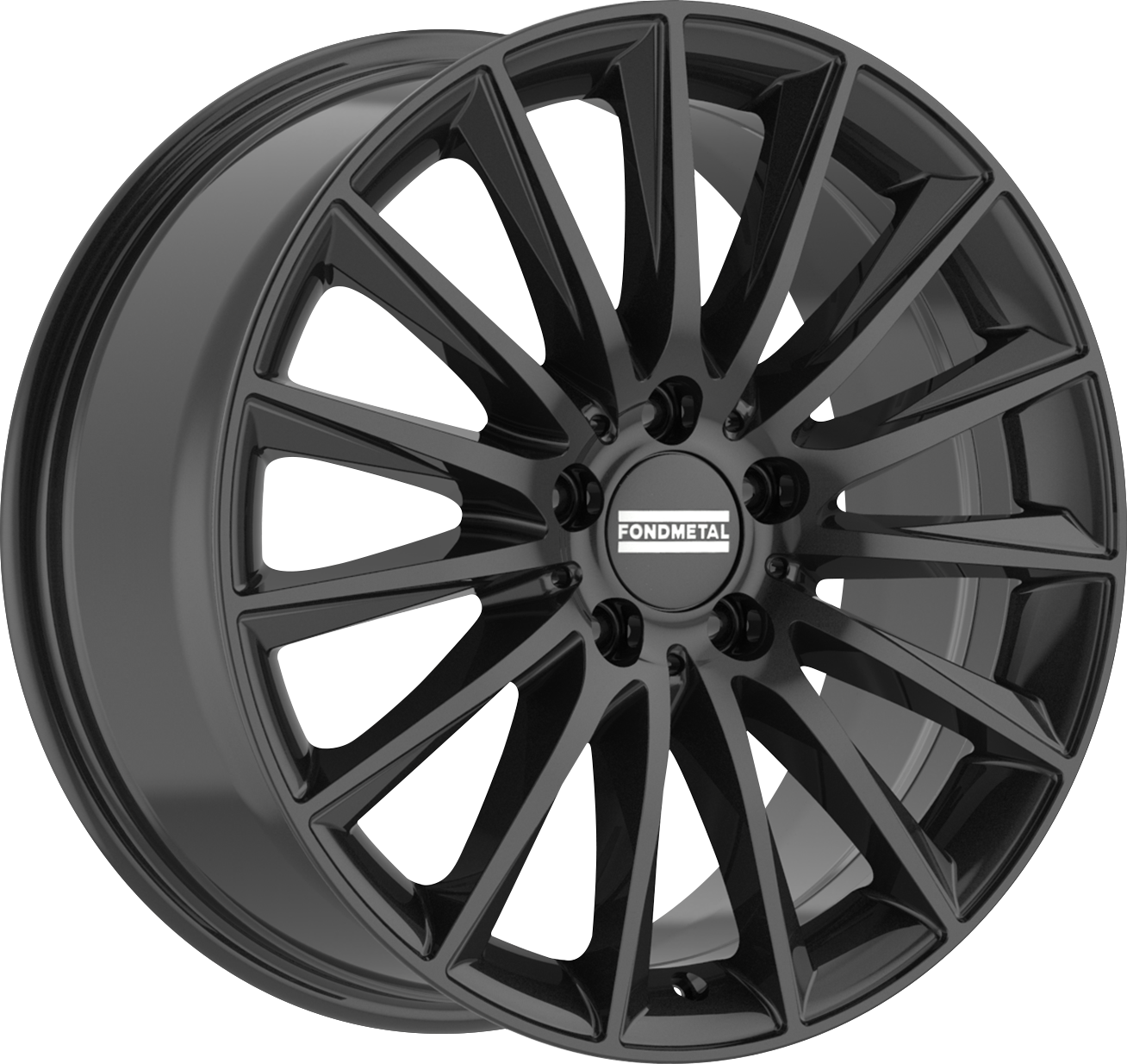Fondmetal Aidon Gloss Black 19x8 +38 5x112mm 66.5mm - Wheelwiz