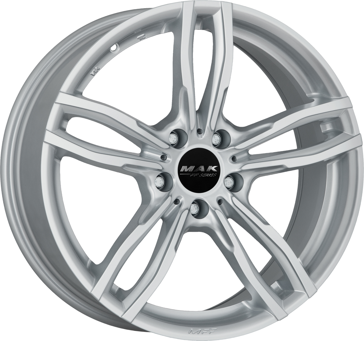 MAK LUFT FF Silver 19x8 +36 5x120mm 72.6mm - Wheelwiz