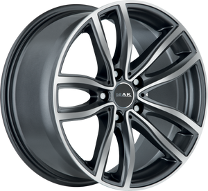 MAK Fahr Gunmetal w/ Mirror Face 17x8 +30 5x120mm 72.6mm