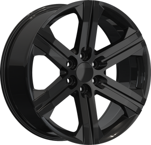 YKW Replica GR2 Gloss Black 22x9 +24 6x139.7mm 78.1mm - Wheelwiz