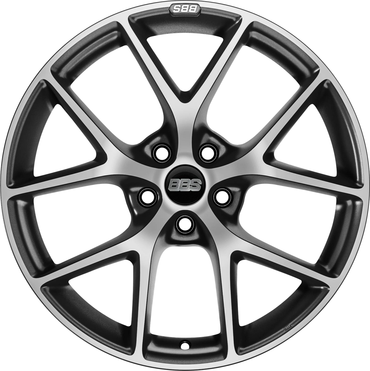 BBS SR 17x7.5 +45 5x108 PFS VOLCANO GREY