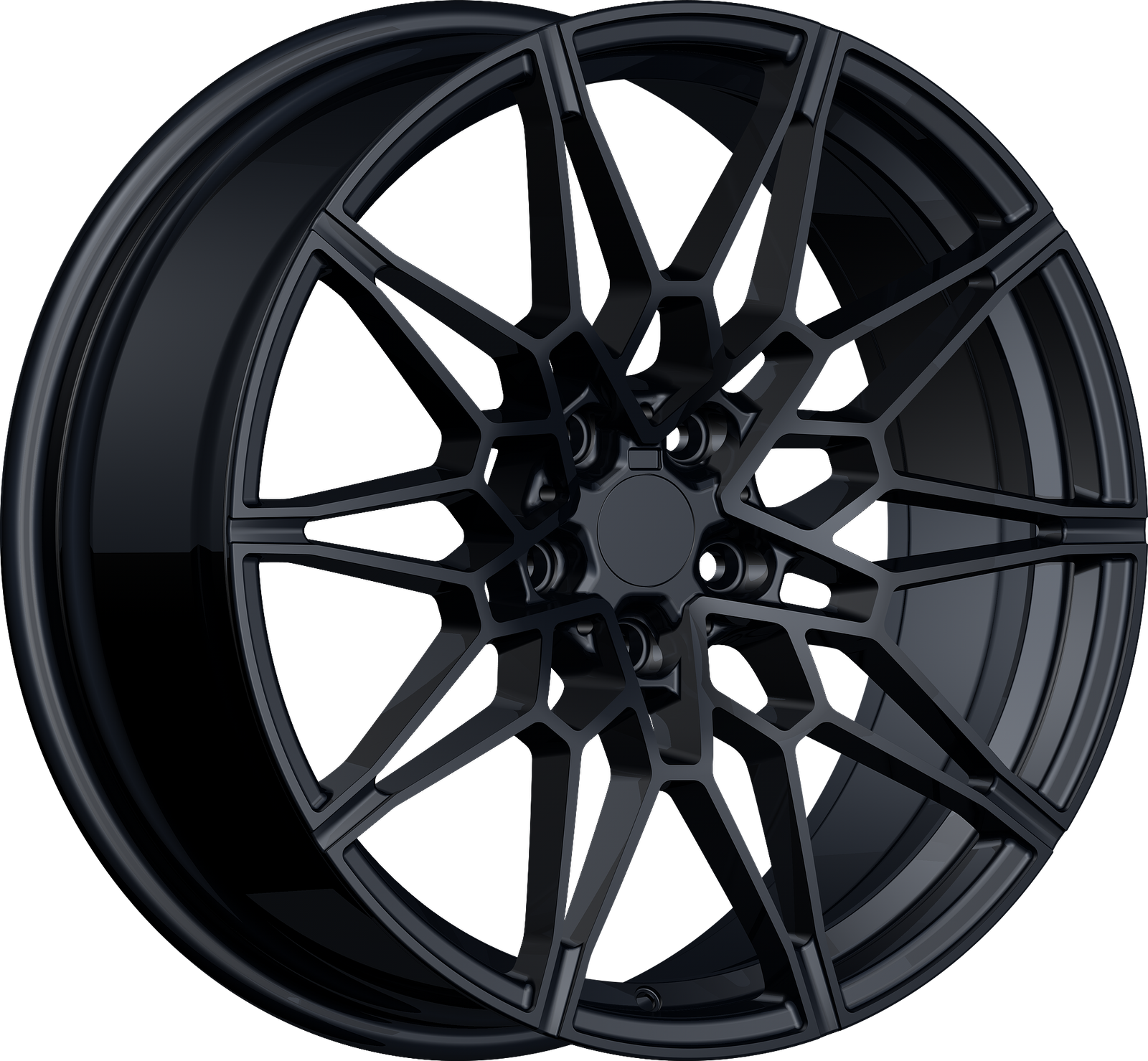 YKW Replica MF12 Gloss Black 18x8 +38 5x112mm 66.6mm - Wheelwiz
