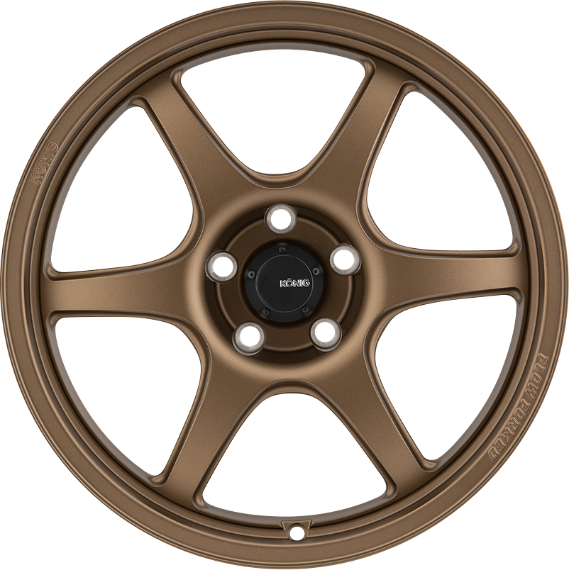 Konig Hexaform Matte Bronze 15x8 +25 4x100mm 73.1mm - Wheelwiz