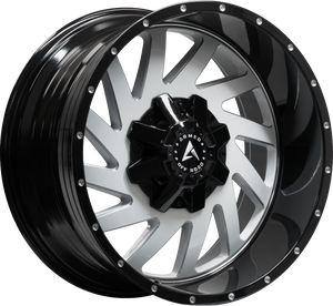 Armed Wheels Aggressor Gloss White Milled Black Lip 20x10 -24 6x135mm 108.1mm - Wheelwiz