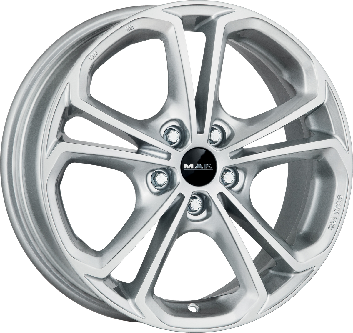 MAK HESSEN Silver 17x7 +40 5x110mm 65.1mm - Wheelwiz