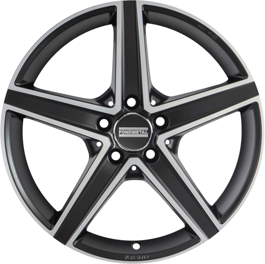 Fondmetal Ioke Matte Black Machined 18x8 +48 5x112mm 66.5mm - Wheelwiz