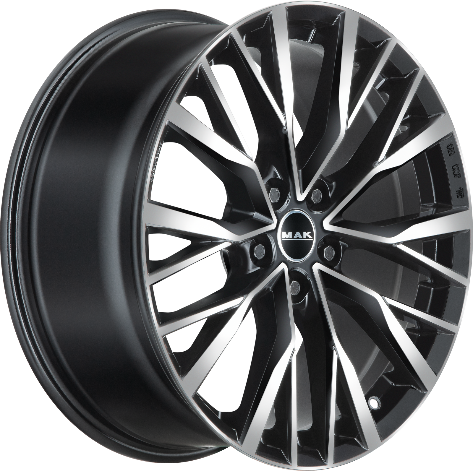 MAK Kent Black Mirror 21x8.5 +42 5x108mm 63.4mm - Wheelwiz