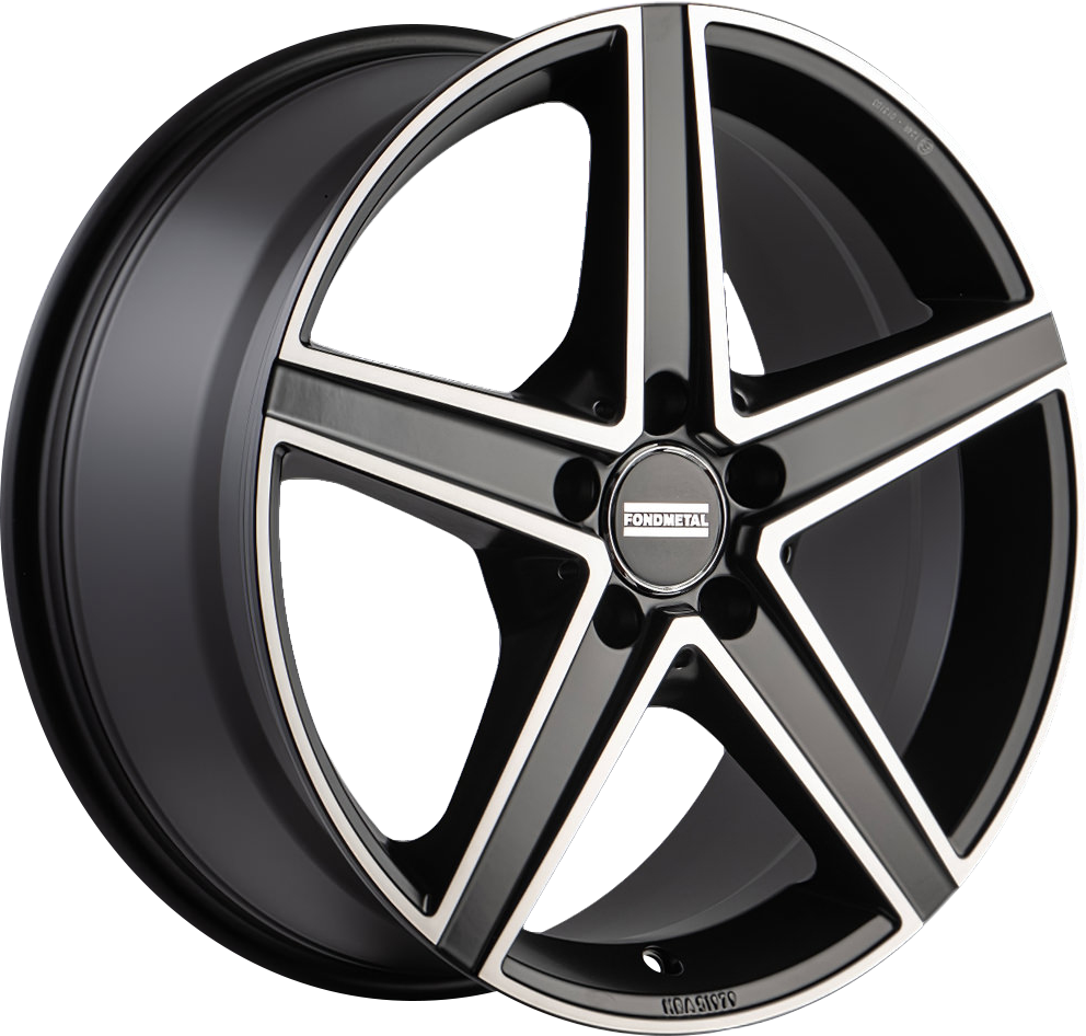 Fondmetal Ioke Matte Black Machined 18x8 +48 5x112mm 66.5mm - Wheelwiz