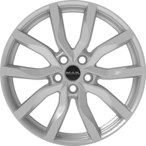 MAK HIGHLANDS Silver 19x8 +38 5x120mm 72.6mm - Wheelwiz
