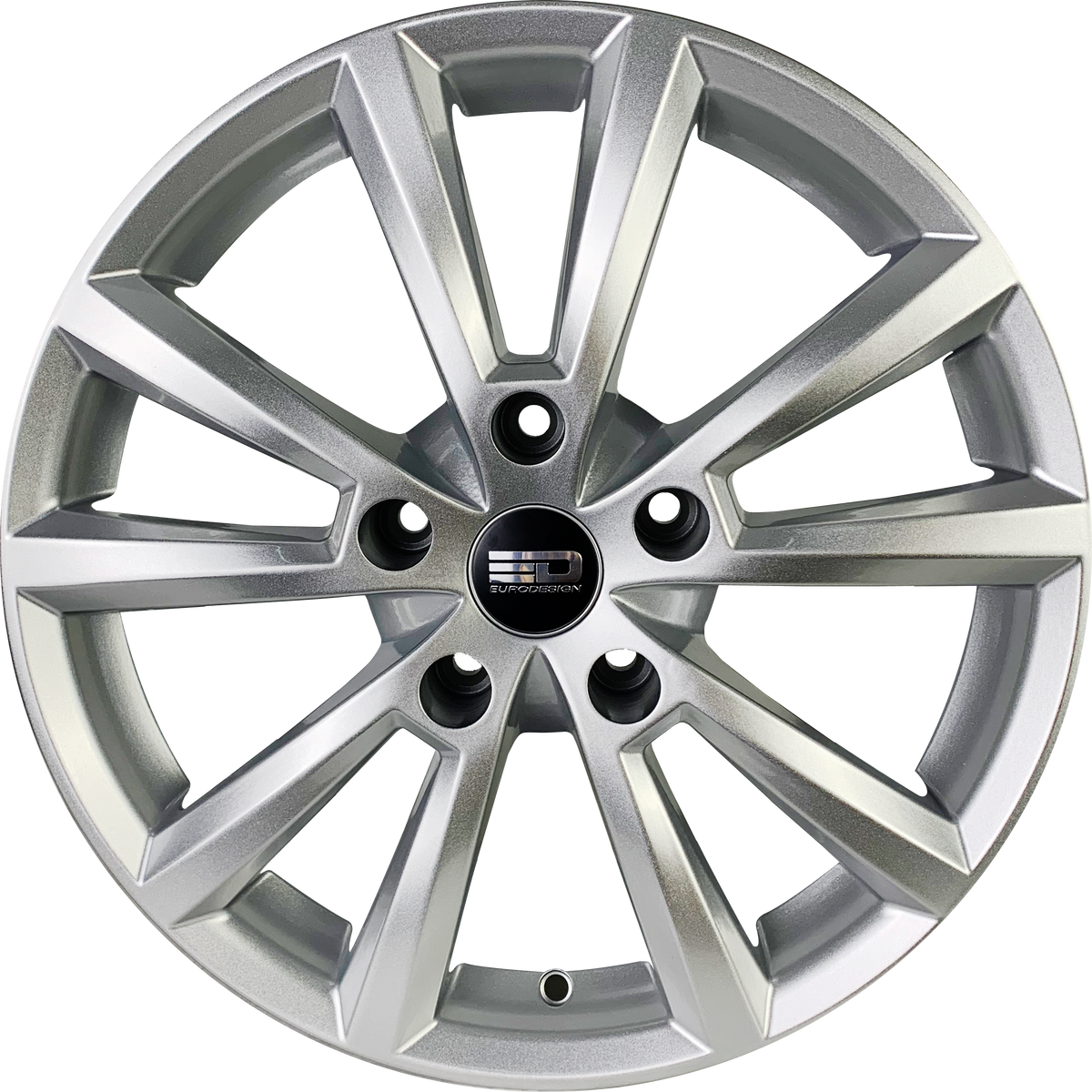 Euro Design AD-2 Silver 17x7.5 +35 5x127mm 71.56mm - WheelWiz