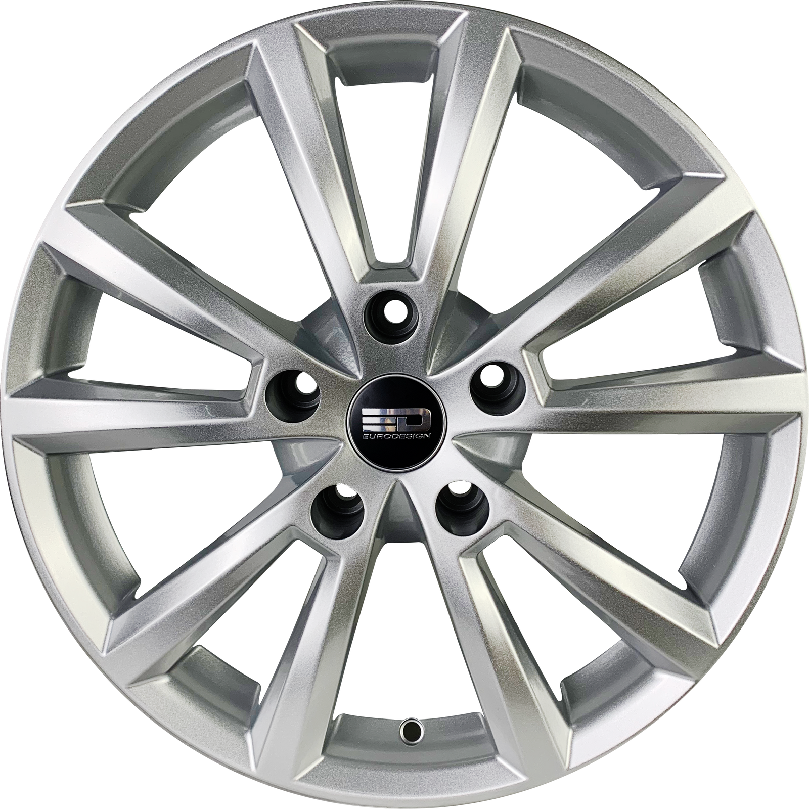 Euro Design AD-2 Silver 17x7.5 +35 5x127mm 71.56mm - WheelWiz