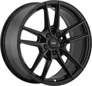 Konig Myth Gloss Black 18x8 +43 5x112mm 66.6mm - WheelWiz