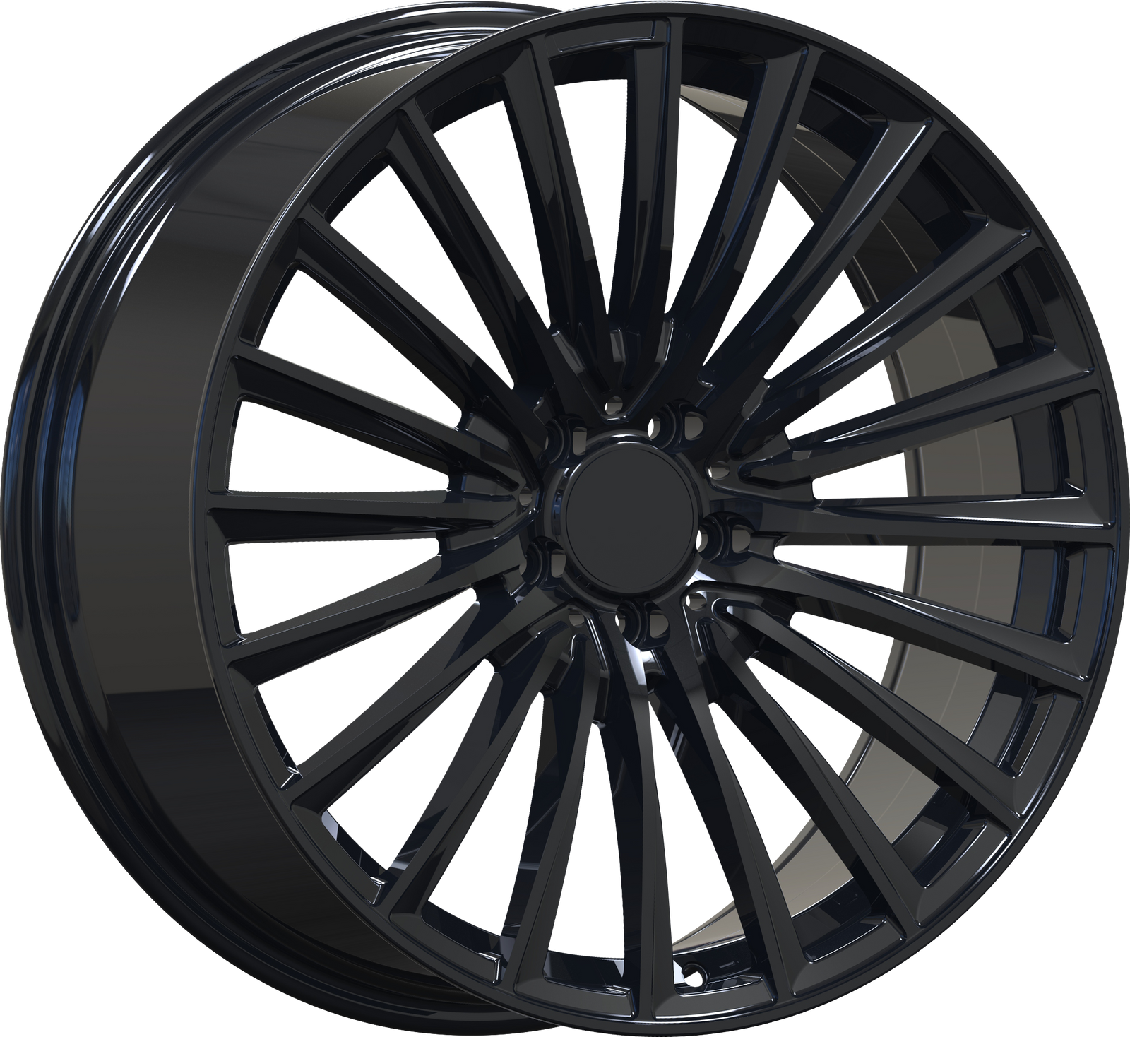 YKW Replica MF30 Gloss Black 20x8.5 +30 5x112mm 66.6mm - Wheelwiz