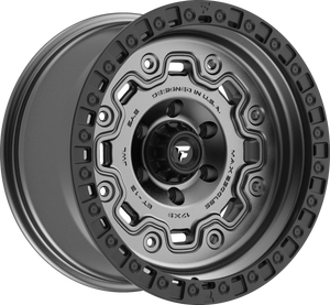 Fittipaldi FT100AB Satin Anthracite w/ Satin Black Lip 17x9 -12 5x127mm 71.5mm - Wheelwiz
