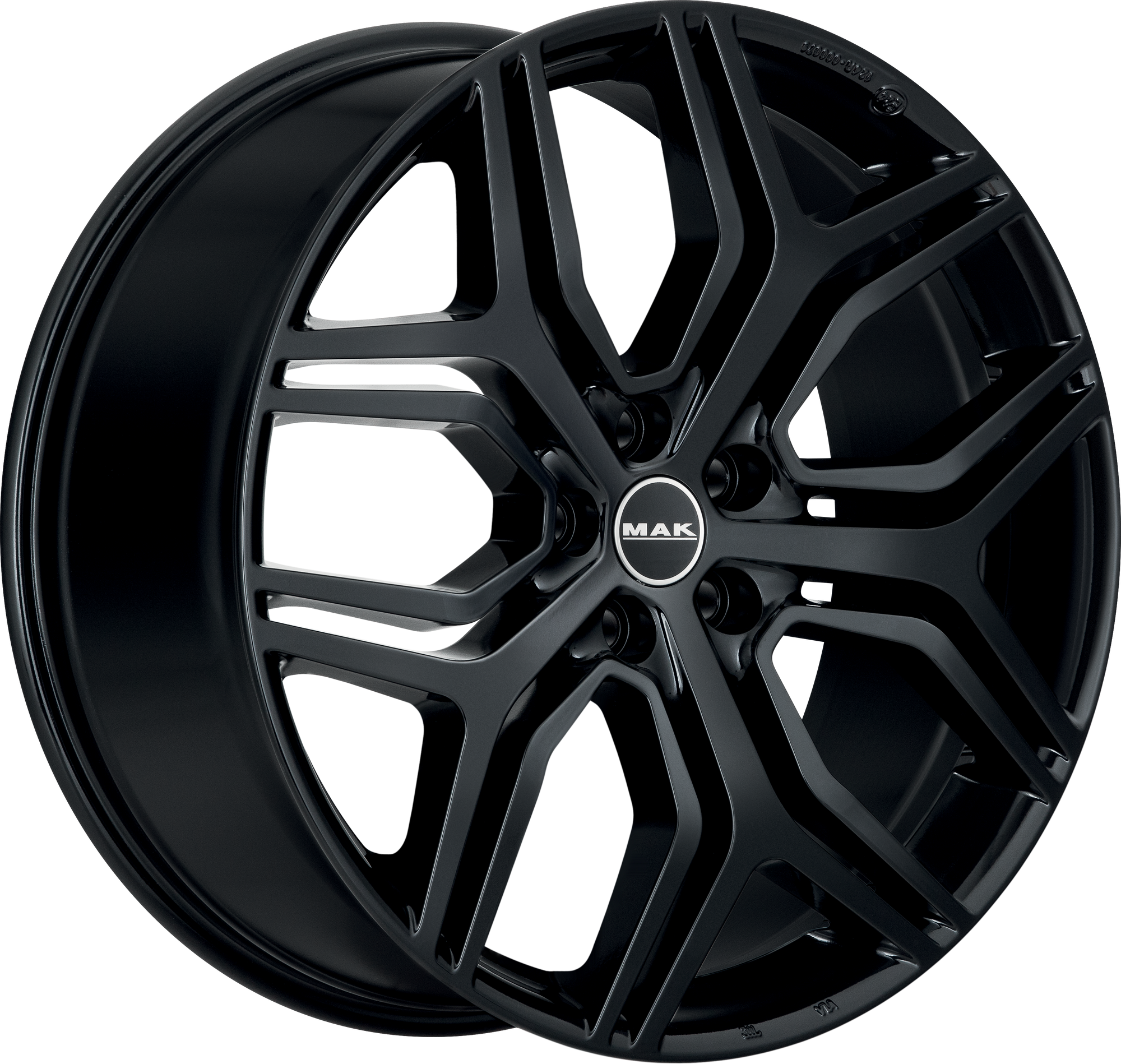 MAK Kingdom Gloss Black 22x9.5 +49 5x120mm 72.6mm