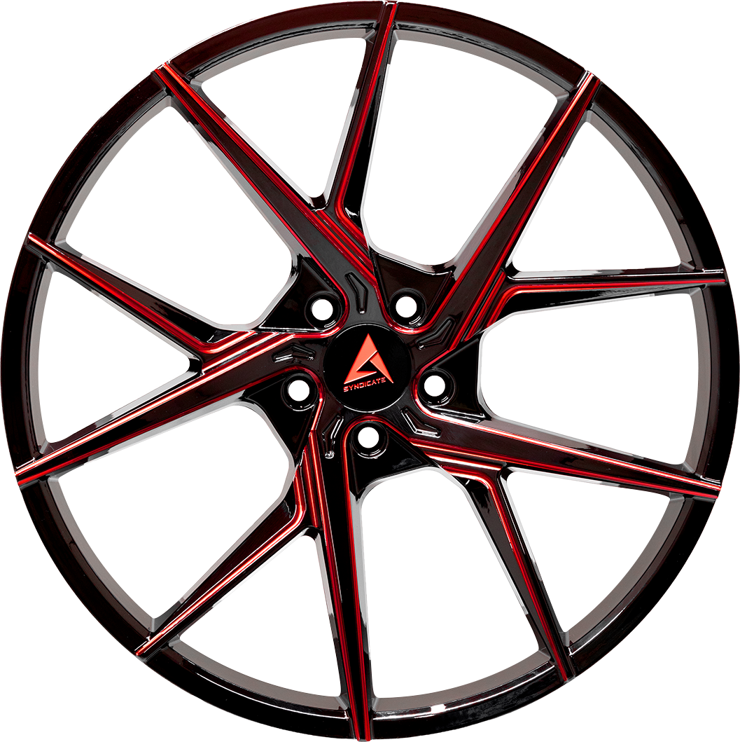 Armed Wheels Phantom Red Milled 19x9.5 +38 5x113mm 74.1mm - Wheelwiz