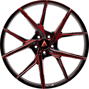 Armed Wheels Phantom Red Milled 20x10 +20 Custom 74.1mm - Wheelwiz