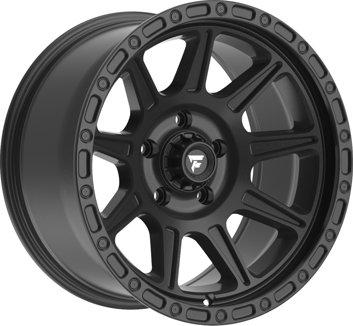 Fittipaldi FT104SB Satin Black 17x9 -12 6x139.7mm 106.2mm