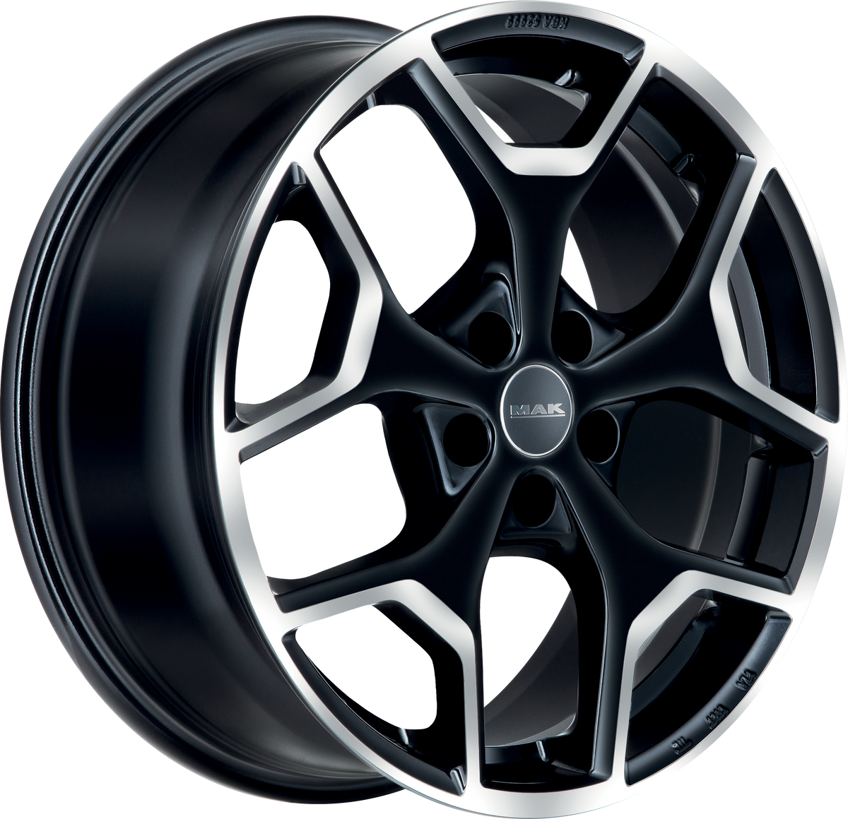 MAK Liberty Black Mirror 17x7.5 +39 5x110mm 65.1mm - Wheelwiz