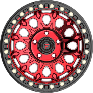 Fittipaldi FB153R Gloss Red w/ Red Tint Machined Face and Gloss Black Ring 20x10 -38 8x165.1mm 125.2mm