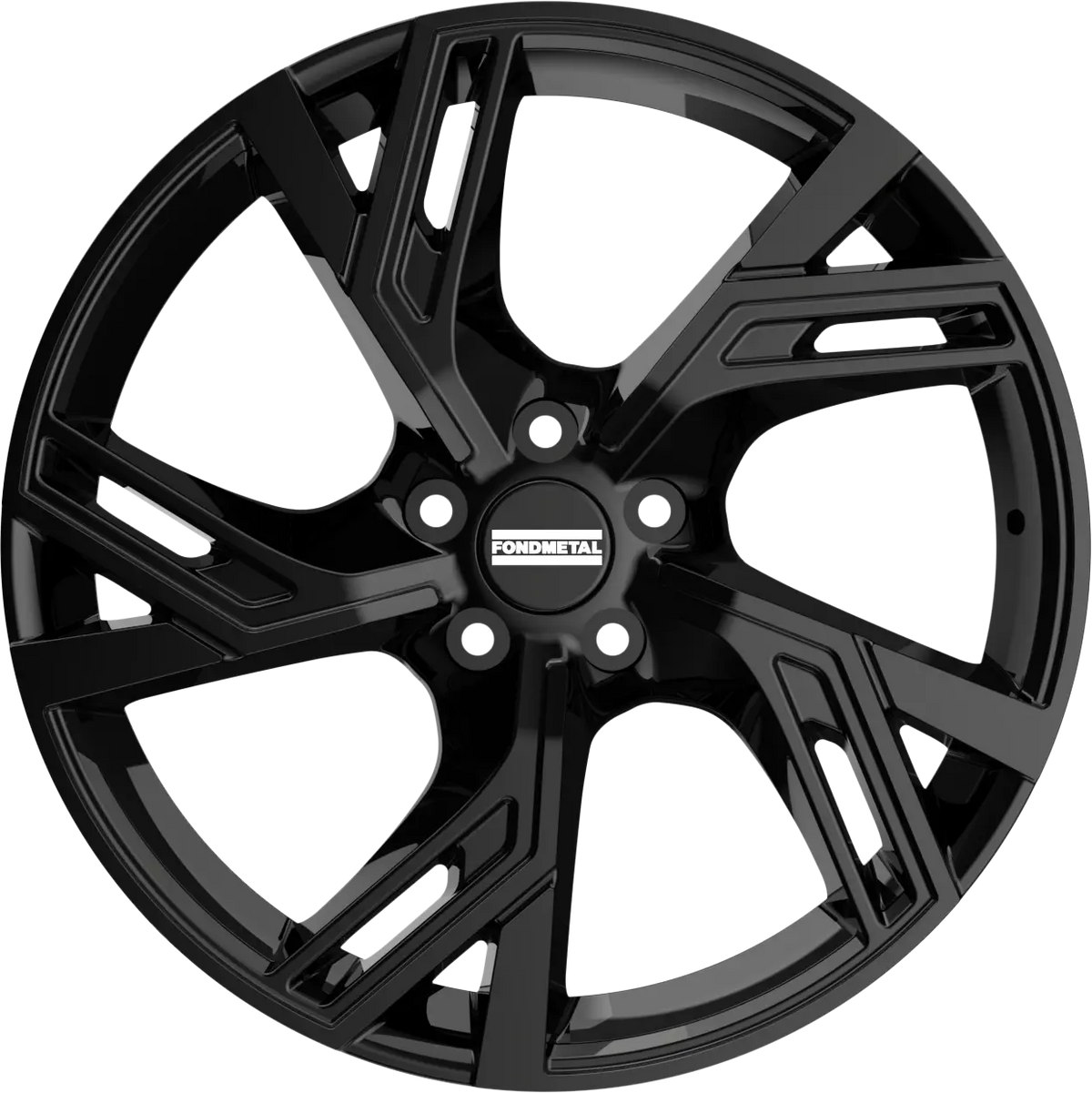 Fondmetal Atena Gloss Black 20x8.5 +45 5x108mm 63.34mm - Wheelwiz