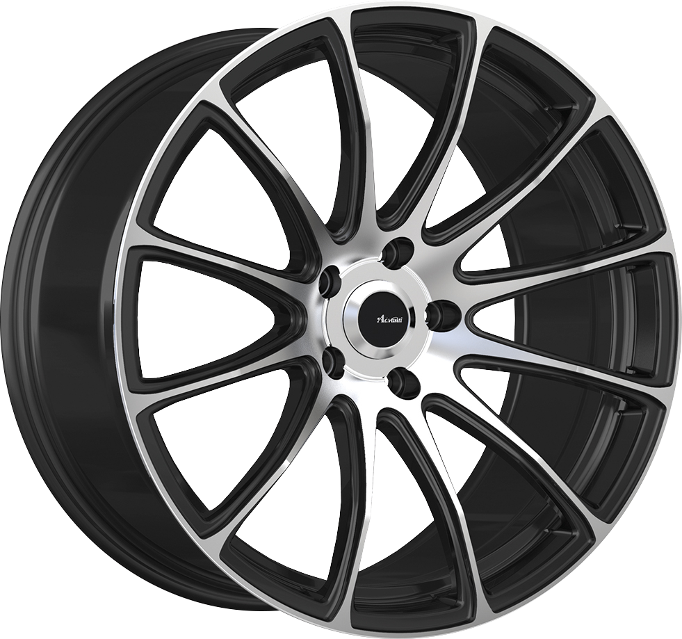 Advanti Svelto Matte Black w/ Machined Face 19x8.5 +35 5x112mm 66.6mm