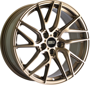 Euro Design Tech - EFS Matte Bronze 17x7.5 +35 5x100|5x105|5x110|5x112|5x115|5x118|5x108|5x114.3|5x98mm 72.6mm - Wheelwiz