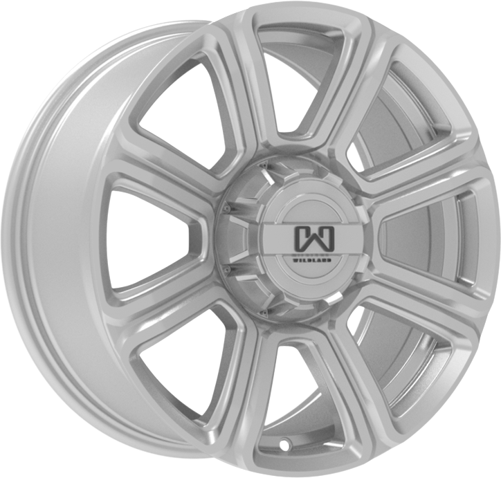 Wildland Hurricane Silver 18x8 +35 6x120mm 66.9mm - Wheelwiz