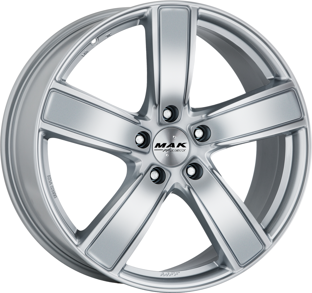 MAK Turismo-FF Silver 20x9 +26 5x112mm 66.45mm - Wheelwiz