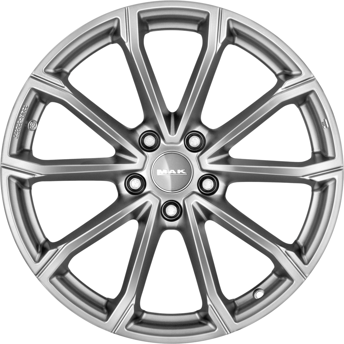MAK Davinci Matte Titanium 18x8 +40 5x112mm 66.45mm - Wheelwiz