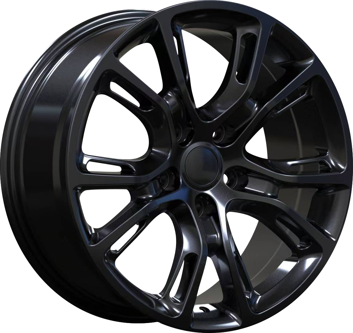 YKW Replica MF6 Gloss Black 18x8 +34 5x127mm 71.56mm - Wheelwiz