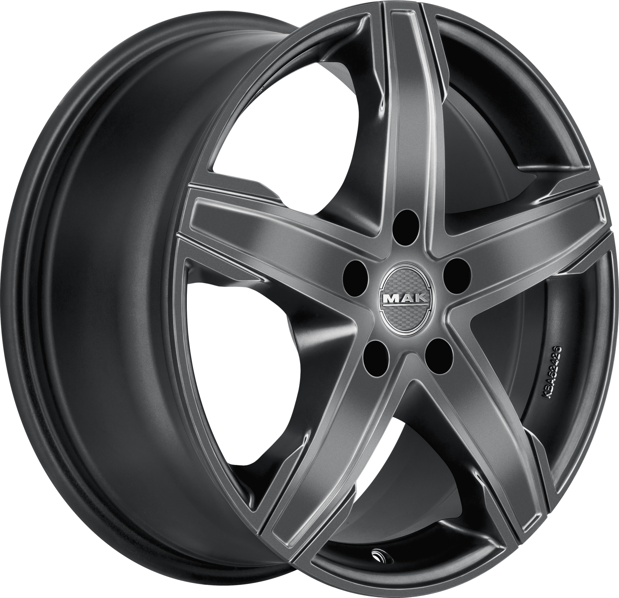 MAK King5 Matte Titanium 16x6.5 +51 5x120mm 65.1mm