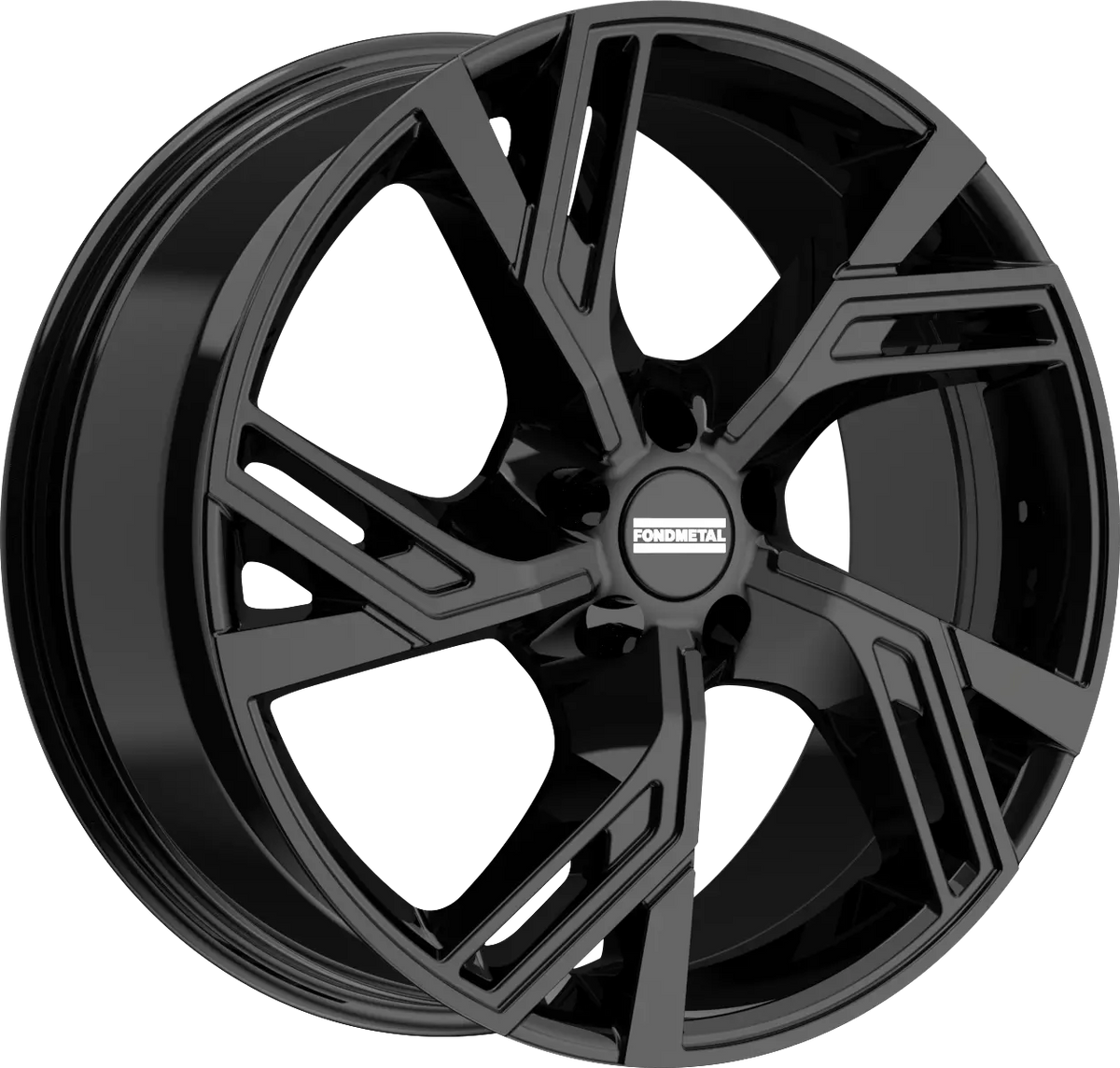 Fondmetal Atena Gloss Black 20x8.5 +45 5x108mm 63.34mm - Wheelwiz