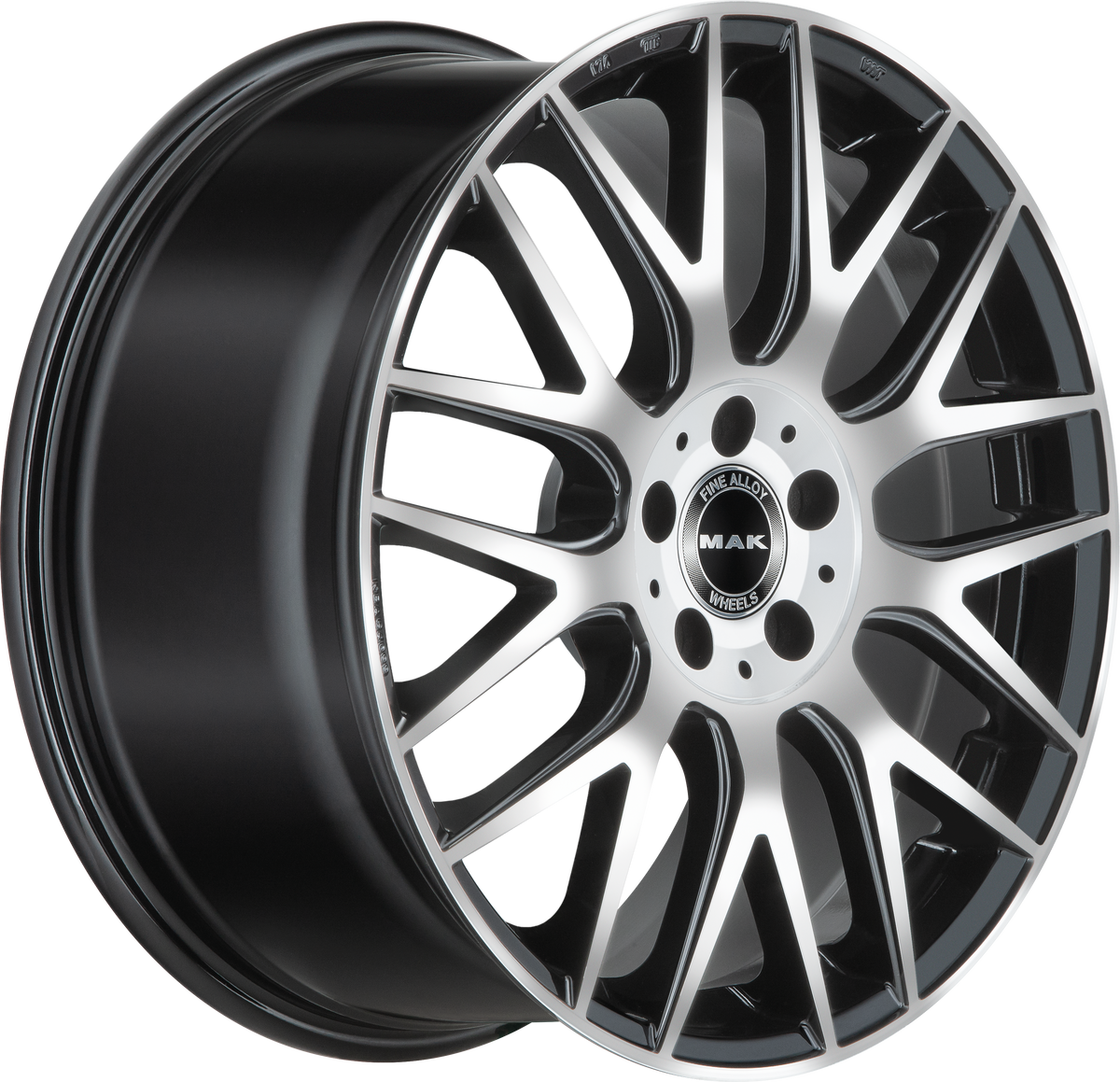 MAK Arrow Black Mirror 20x8.5 +29 5x112mm 66.6mm - Wheelwiz