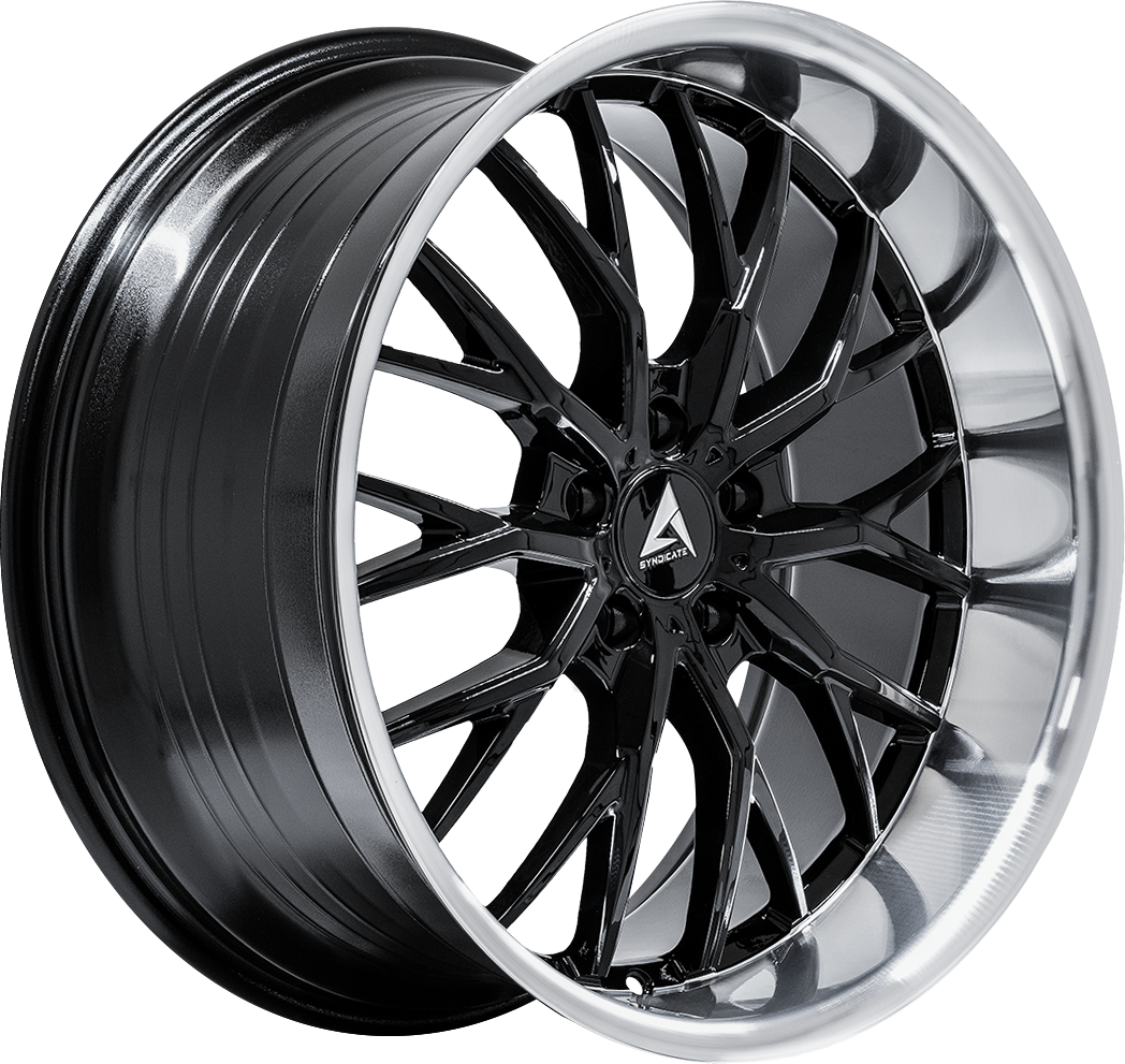 Armed Wheels Czar Black Face+ Black Machined Lip 18x9 +37 5x113mm 74.1mm - Wheelwiz