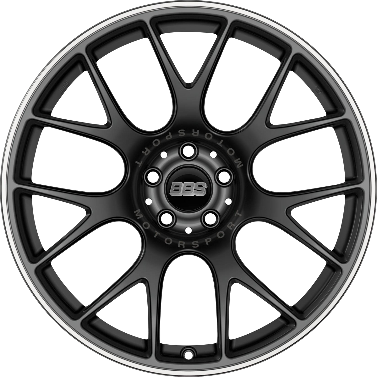BBS CHR BLACK w/STAINLESS LIP 19x12 +45 5x130mm 71.6mm - Wheelwiz