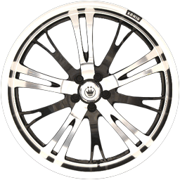 Konig Unknown Gloss Black w/ Mirror Machined Face 17x7 +40 5x100|5x114.3mm 73.1mm - Wheelwiz