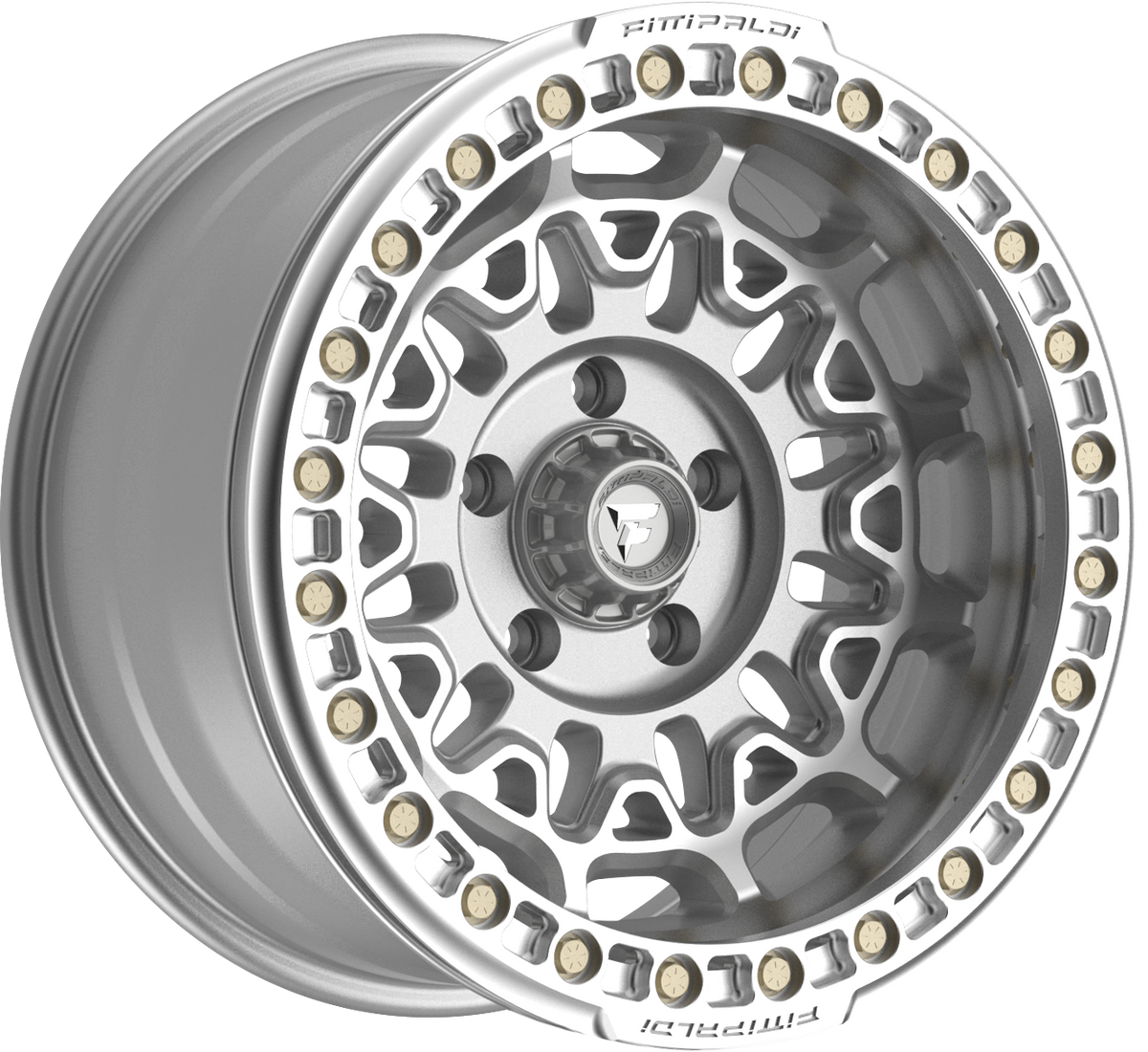 Fittipaldi FB150M Machined Silver 17x9 -15 5x127mm 71.5mm - Wheelwiz